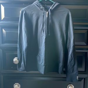 Black Zip Up Sweater l Large